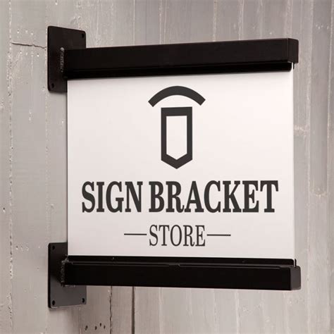 black metal sign bracket|building mounted signage bracket.